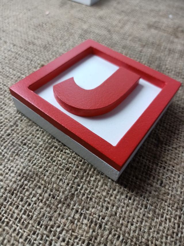Blok huruf alphabet custom